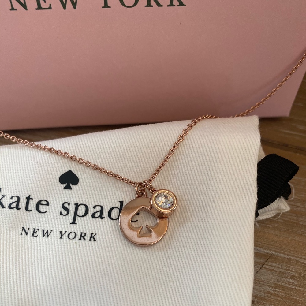 Rose gold Kate Spade necklace - Picture 2 of 3